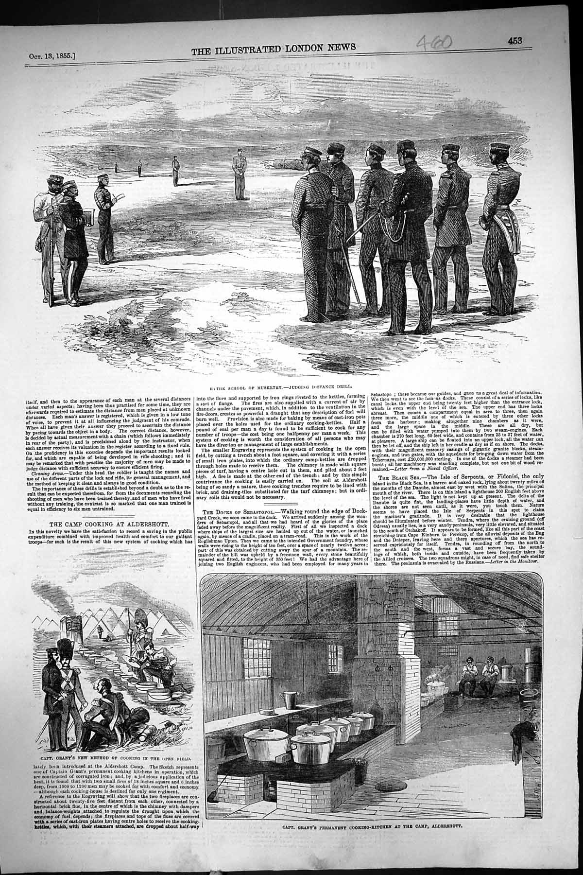 Old 1855 Haythe School Musketry Captain Grant Cooking Camp Kitchen Al Victorian