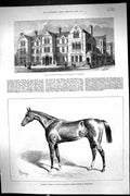 Old 1877 East London Hospital Children Shadwell Chamant Horse Newmark Victorian