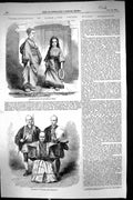 Antique Print 1856 Japan Mother Daughter Simoda Prefect Hakodadi Attendants