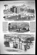 Old 1849 Rome Villa Pamfili Doria Corsini Ferroni Porta San Pancrazia Victorian