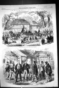 Old 1866 Japan Driving Corogio Tokaido Yokohama Japanese Officers Cos Victorian
