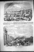 Old 1855 Place Vittoria Emmanuele Turin Genoa Piazza Del Aqua Verde K Victorian