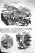 Old 1849 Killarney Ireland Ascent Mangerton Kate Kearney Cottage Herd Victorian