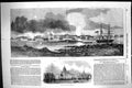 Original Old Antique Print 1856 Attack War Ships Sveaborg St. Petersburg 19th