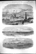 Old 1861 Prince Wales Ireland Kingstown Harbour Ships Curragh Kildare Victorian
