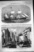 Old 1867 City Limerick Steam Ship London Brazil Porta Del Popolo Rome Victorian