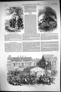 Old 1849 Riot Berlin Domhofs-Platz Outpost Baltic Coast Schleswig-Hol Victorian