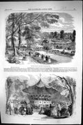 Old 1856 Pre Catalan Boise De Boulogne Paris France Orchestra Enterta Victorian