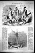 Old 1864 Model Queen Elizabeth Yacht Japan Japanese Warriors Fighting Victorian