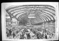 Antique Print 1857 Dinner Marchioness Londonderry Pitmen Seaham Hall Mining
