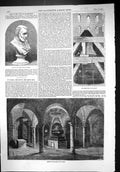 Old 1852 Centre Crypt St. Paul'S Cathedral Great Bell Bust Parian Duk Victorian