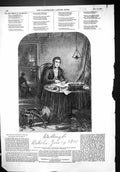 Old Antique Print 1852 Duke Wellington Writing Despatch Battle Waterloo 19th