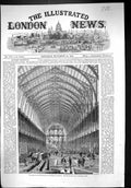 Old 1861 Progress International Exhibition Building Portion Nave Engi Victorian