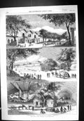 Old 1860 Paris Wine Market Brandy Quarter Rues Languedoc Cote D'Or Ce Victorian