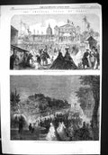 Old 1861 Imperial Fetes Paris France Esplanade Invalides Champs Elyse Victorian