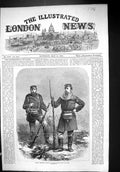 Original Old Antique Print 1864 Danish Infantry Siers War Uniforms Weapons 19th