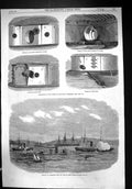 Old 1866 Arrival American Ships War Cork Harbour Shotholes Royal Sove Victorian