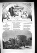 Old Print 1852 Midnight Watch Walmer Castle Architecture Moonlight Guards 19th