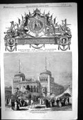 Old Antique Print 1867 Palace Bey Tunis Palais Son Altesee Architecture 19th