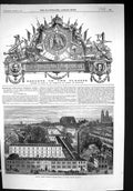 Old Print 1867 Mame Ing Establishment Tours France Architecture Building 19th