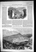 Old 1867 Broken Viaduct Bhore Ghaut Indian Peninsular Railway Incline Victorian