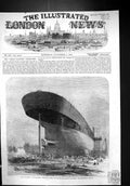 Old Print 1857 Great Eastern Steam Ship Leviathan Stern Boss Blades Screw 19th