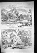 Old 1875 Duffla Nepal Advanced Guard Sappers Dikrung River Trestle Br Victorian