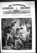 Original Old Antique Print 1875 Duffla Expedition Scouts Abor Assam Natives