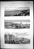 Old 1881 Kentish Coast Folkestone Sandgate Hythe Church Prince Wales Victorian