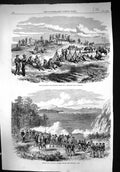 Old Print 1867 Halt British Japanese Siers Field-Day Yokohama Defence Pa 19th