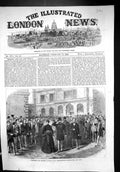 Old Antique Print 1868 Prince Princess Wales St. Bartholomew'S Hospital 19th