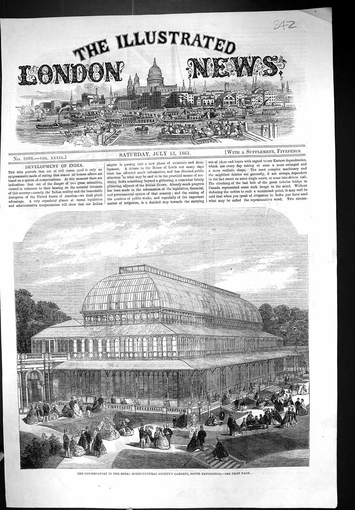 Old 1861 Conservatory Royal Horticultural Society Garden South Kensin Victorian