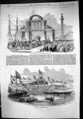 Old 1854 Queen Hull Grimsby Arch Whitefriars Wilberforce Column Ships Victorian