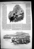 Old 1849 Prince Albert Review Phoenix Park Dublin Ireland Royal Artil Victorian
