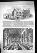 Old 1849 Needham Market Station St. Andrews Hall Norwich Ipswich Rail Victorian