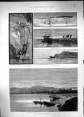 Old 1883 Egypt Assouan Sakieh Shadouf Irrigating Machines Telegraph D Victorian