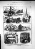 Old 1882 Prince Wales Leicester Matlock Lady Jane Grey House Abbey Ch Victorian