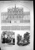 Old 1854 Alabaster Screen Ely Cathedral Professor Willis Anglesey Abb Victorian