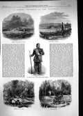 Old 1863 Fishing Excursion Brunswick John Francis Indians Lake Utopia Victorian
