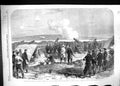 Old Print 1864 War Denmark Prussian Battery Siers Gaasberg Point Forts D 19th