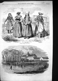 Old 1864 Schleswig Costumes Peasant Woman Fisher Girl Blavand Palace Victorian