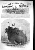 Old 1863 Iron Clad Fleet Ship Launch Majesty Frigate Valiant Millwall Victorian