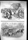 Antique Print 1859 Turco Musicians Camp St. Maur Siers Entry Paris Marching