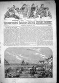 Original Old Antique Print 1853 New Bridge Over Grand Canal Venice Italy Boats