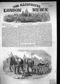 Original Old Antique Print 1858 Elephant Battery Marching Siers War Victorian