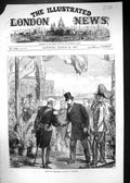 Original Old Antique Print 1874 Arrival Prince Wales Plymouth England Victorian
