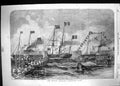 Old Antique Print 1855 Pelican Steam Ship Approaching Dover England Boats 19th