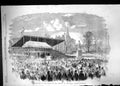 Old 1857 Inauguration Statue Her Majesty Queen Peel Park Salford Engl Victorian