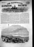 Antique Print 1863 Balloon Reconnaissance Royal Review Aldershott War Siers