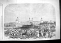 Old Damaged 1861 Arrival Governor General India Lahore Railway Statio Victorian